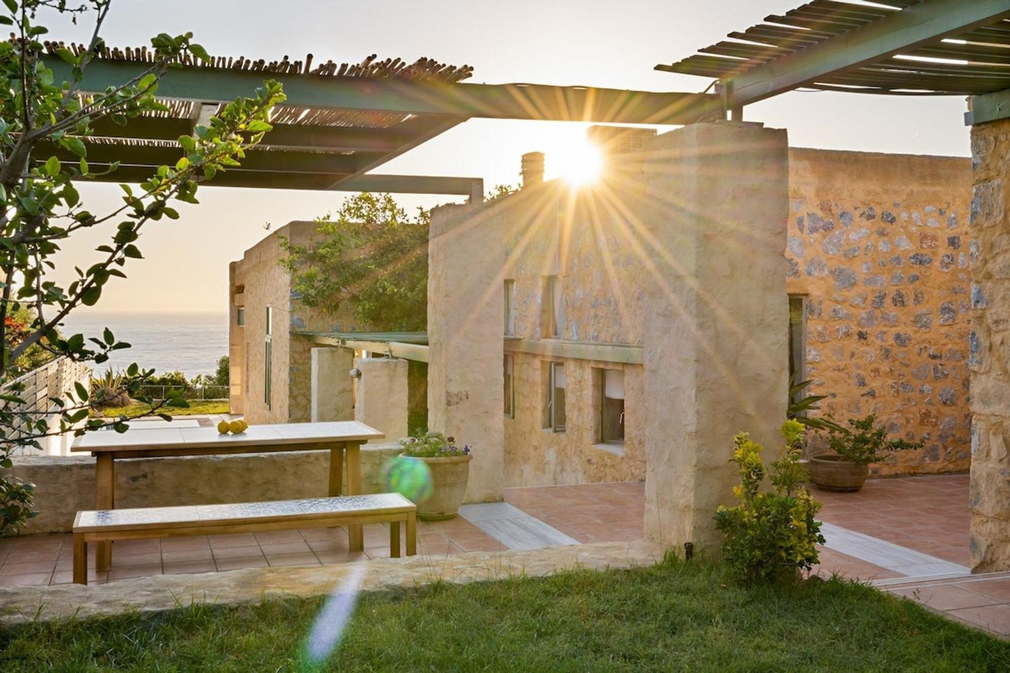 Villa Mediterranea, With Heated Pool Livadia  Exteriör bild