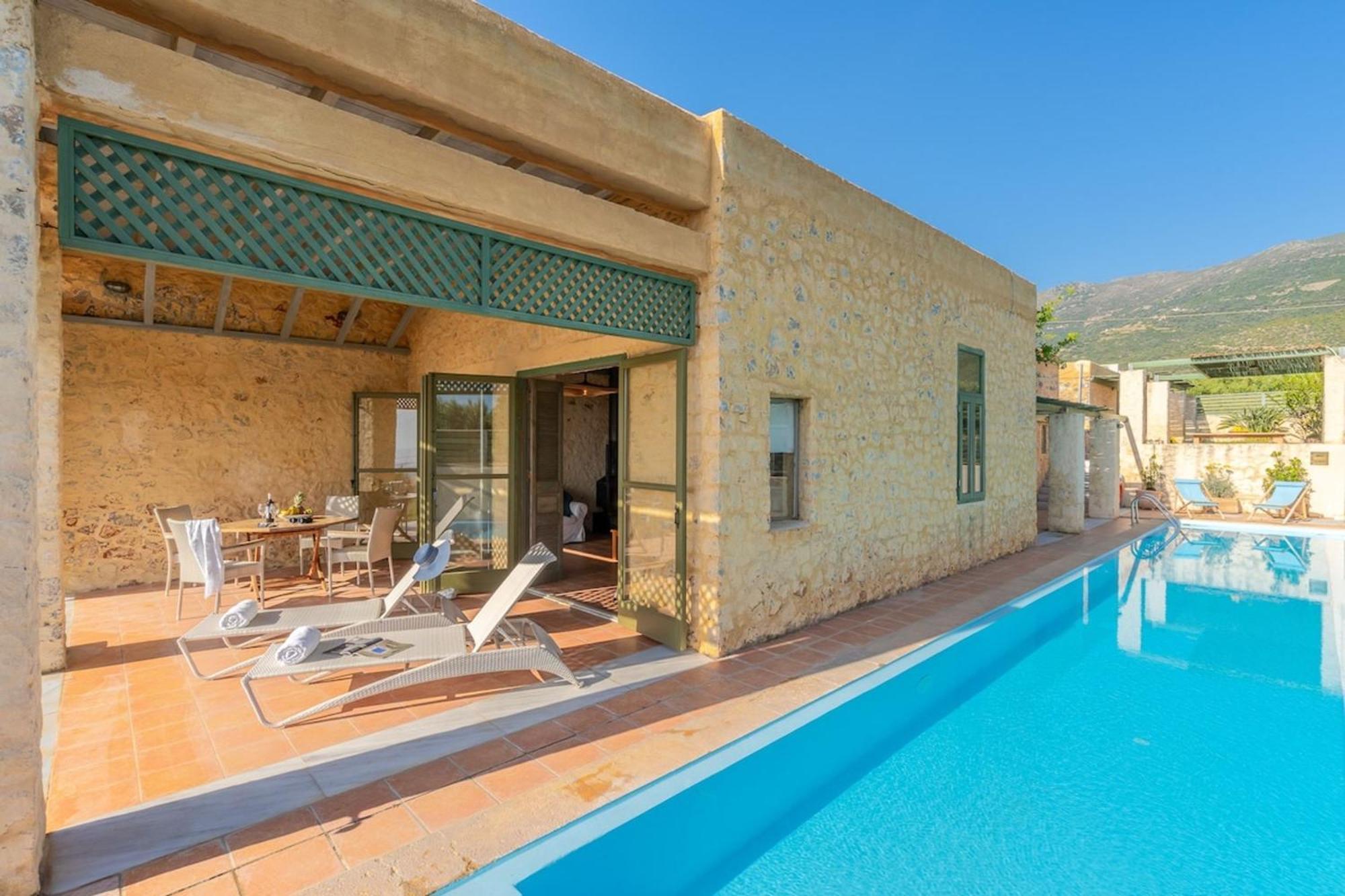 Villa Mediterranea, With Heated Pool Livadia  Exteriör bild