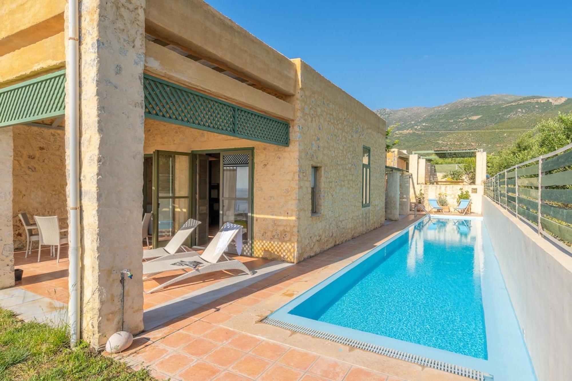 Villa Mediterranea, With Heated Pool Livadia  Exteriör bild