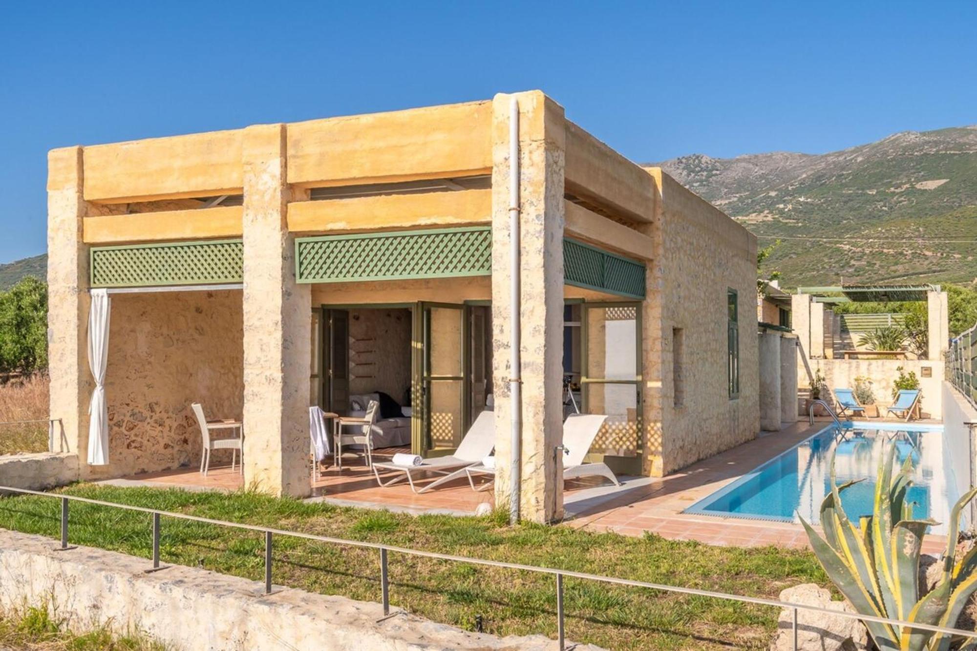 Villa Mediterranea, With Heated Pool Livadia  Exteriör bild