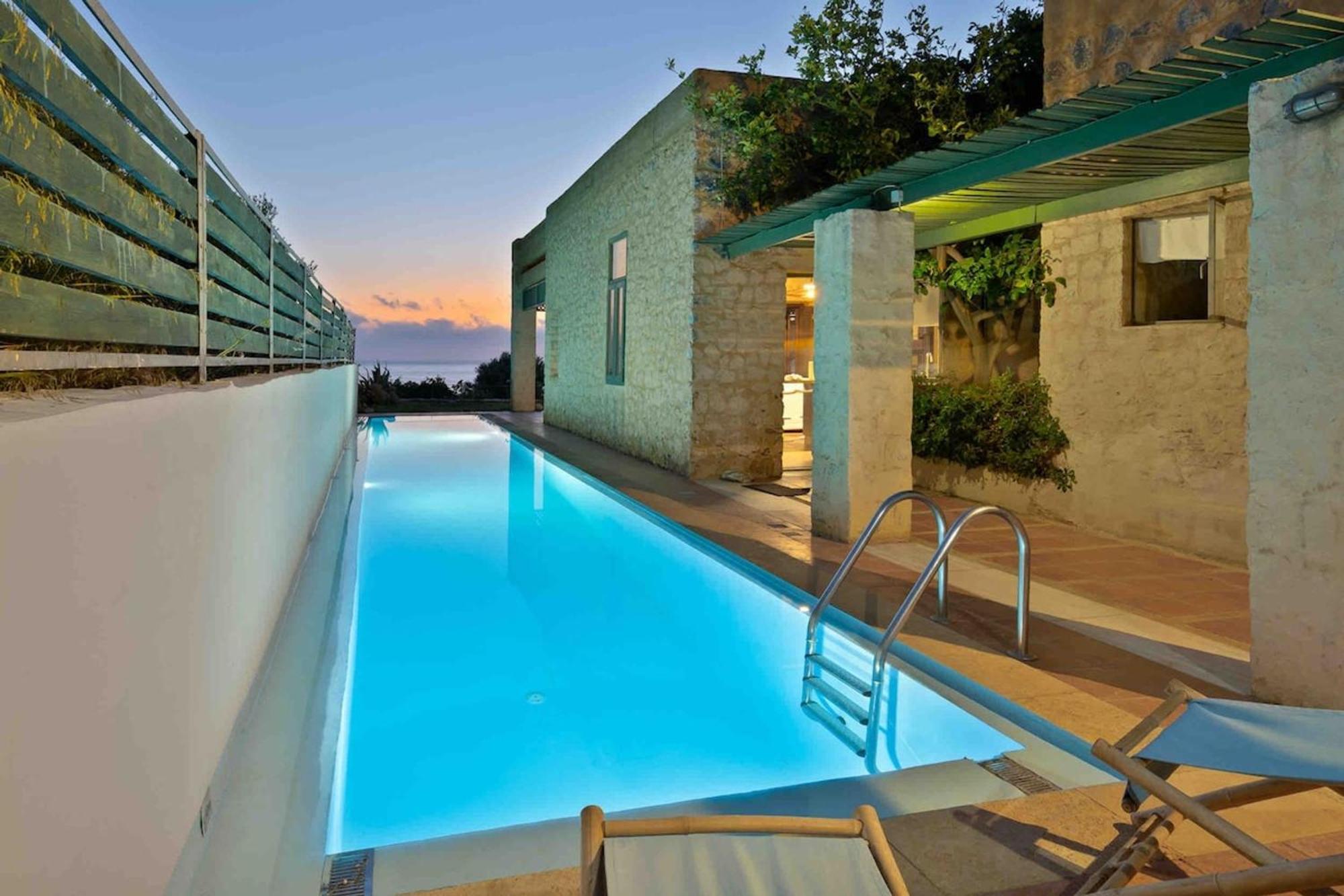 Villa Mediterranea, With Heated Pool Livadia  Exteriör bild